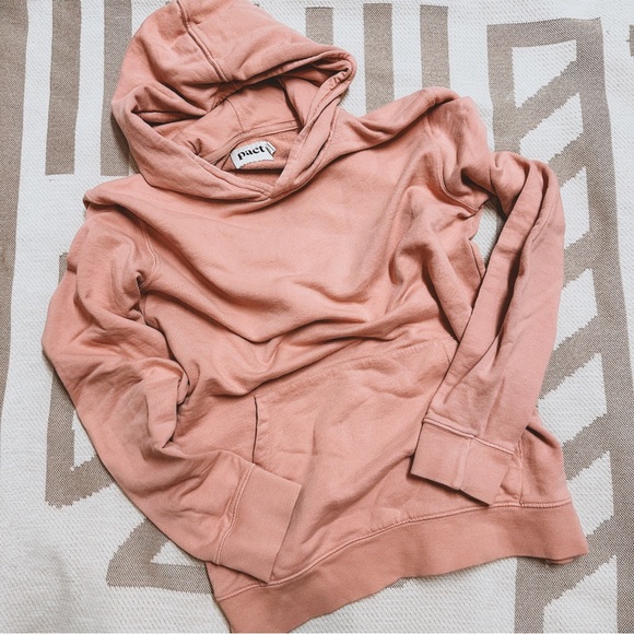 Pact Sweaters - PACT organic cotton mauve pink dusty rose hoodie M